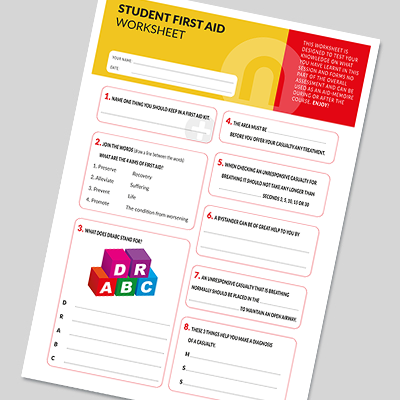 Student First Aid Worksheet SFAWORKSHEET